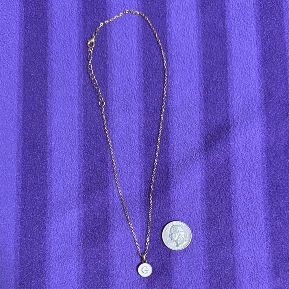 Gold Initial Pendant Necklace